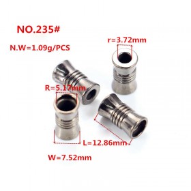 Gold/Bronze/White/Platinum/Matte black/Rose Gold/Glossy black-Alloy End Stopper Gold/Bronze/White/Platinum/Matte black/Rose Gold/Glossy black-Alloy End Stopper