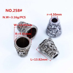 Platinum/Gold/White/Matte black/Bronze/Rose Gold/Glossy black-Alloy End Stopper Platinum/Gold/White/Matte black/Bronze/Rose Gold/Glossy black-Alloy End Stopper